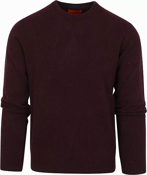 Suitable Pullover Wolle O-Neck Bordeaux - Größe M günstig online kaufen