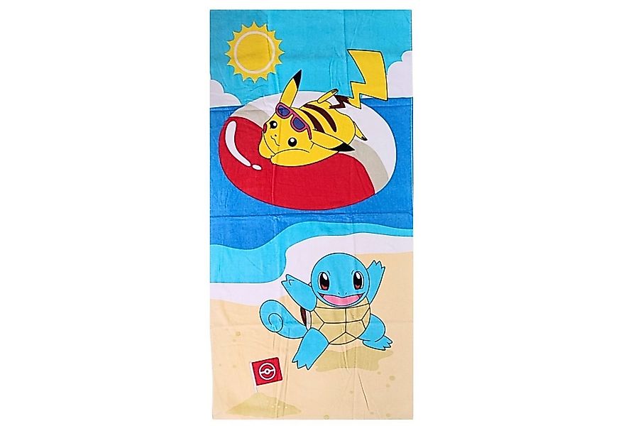 POKÉMON Badetuch Pikachu und Shiggy, Baumwolle, Strandtuch 70 x 140 cm günstig online kaufen