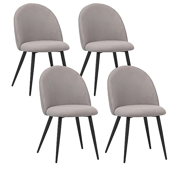 Albatros Esszimmerstuhl CAPO Stoff 4er Set Grau günstig online kaufen