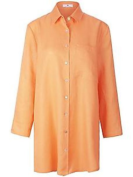 Long-Bluse aus 100% Leinen Peter Hahn orange günstig online kaufen