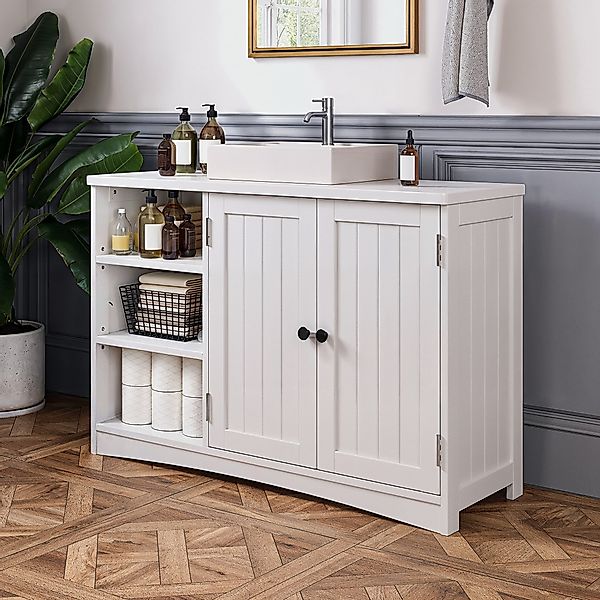 Bealife Waschbeckenunterschrank Badezimmerschrank 90 x 30 günstig online kaufen