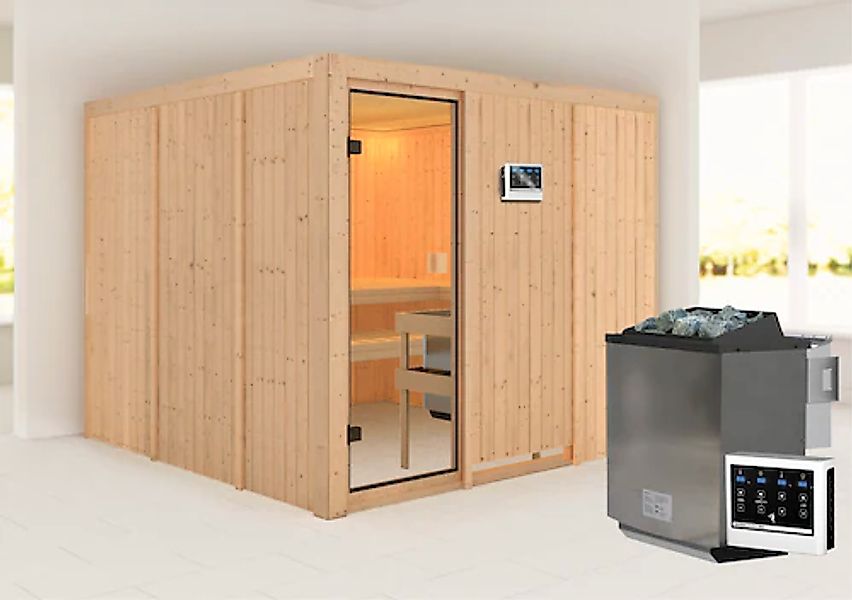 Karibu Sauna »Arvika« mit integrierter Mineralwolldämmung günstig online kaufen