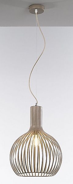 casa NOVA Pendelleuchte casa NOVA Pendelleuchte COLLIN II DH 35x45 cm beige günstig online kaufen