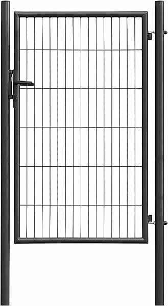 GARDEN N MORE Zauneinzeltür "Einzeltor Standard", (Set), 150 cm hoch, anthr günstig online kaufen