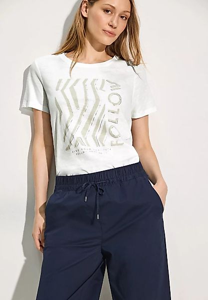 Cecil T-Shirt in Flammgarn Optik günstig online kaufen