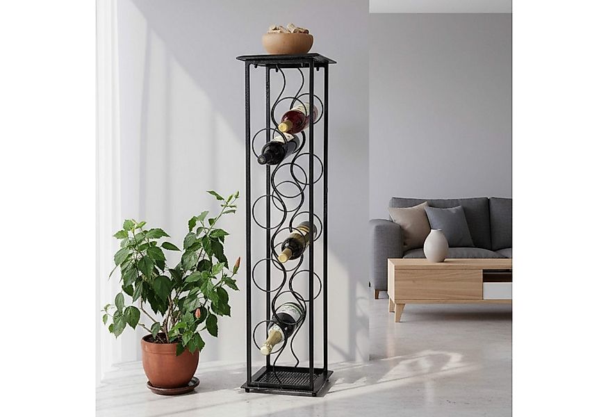 DanDiBo Weinregal Blumensäule "Oktave" 100 cm Flaschenständer Metall Regal, günstig online kaufen