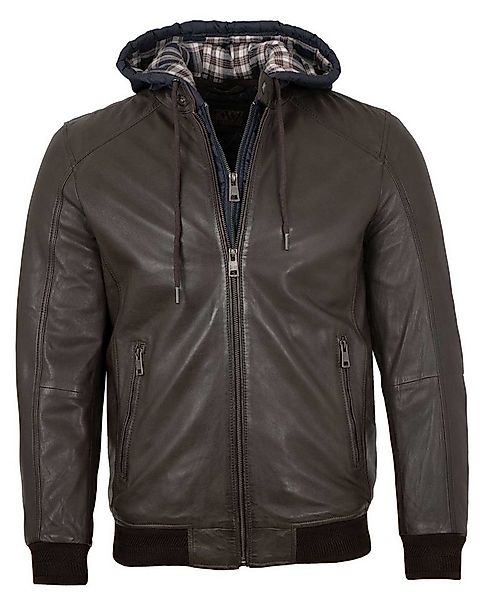 EXZ by Existenz Lederjacke Trebur Existenz - Herren Lederjacke Blouson Kapu günstig online kaufen