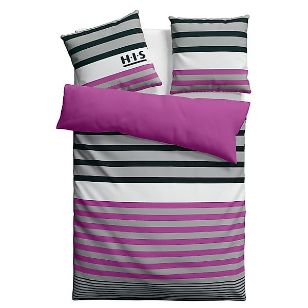 H.I.S Bettwäsche "Majoran" 2 Stk. tlg. gestreifte Bettwäsche in verschieden günstig online kaufen