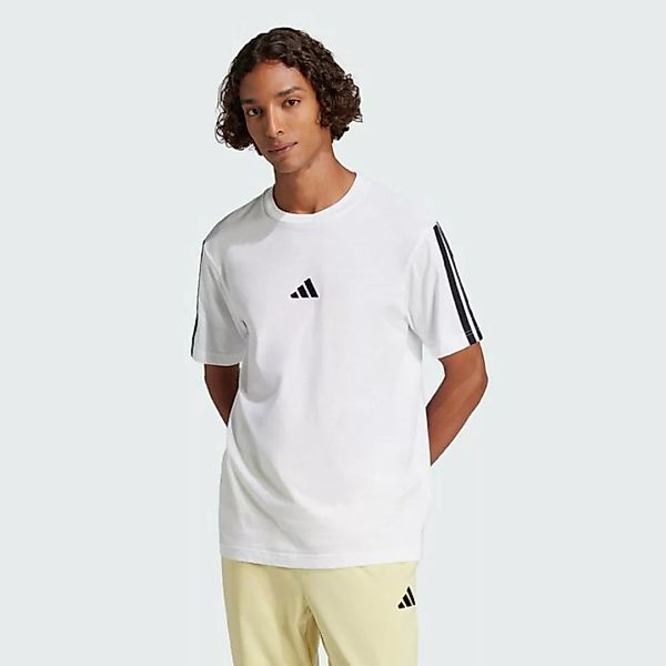 adidas Sportswear Poloshirt ESSENTIALS 3-STREIFEN SINGLE JERSEY T-SHIRT günstig online kaufen