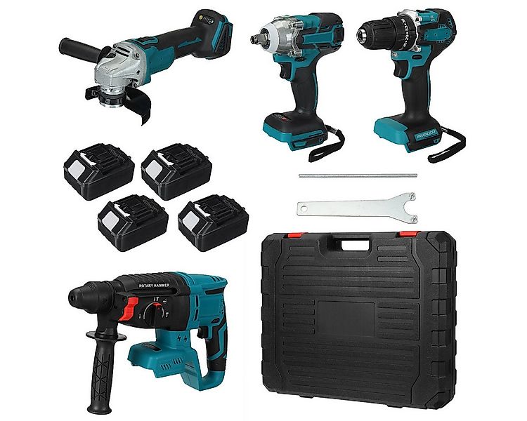 Insma Elektrowerkzeug-Set 4 IN 1 Multi Werkzeugsatz, Bürstenlose, 4-tlg., 1 günstig online kaufen