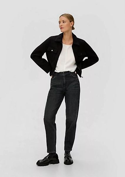 s.Oliver 7/8-Jeans Ankle-Jeans / Regular Fit / High Rise / Tapered Leg Labe günstig online kaufen