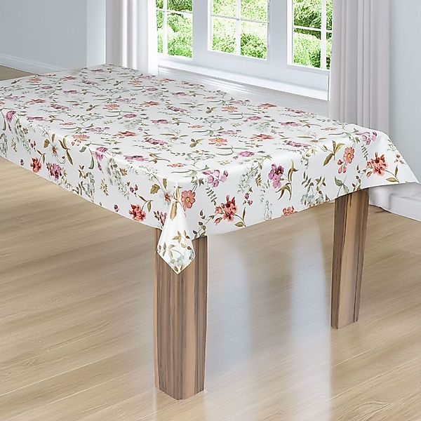 laro Tischdecke laro Wachstuch-Tischdecke Wachstischdecke Blumen günstig online kaufen