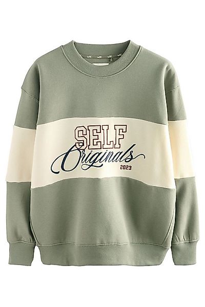 self Sweater Self. Rundhals-Sweatshirt mit Stickerei (1-tlg) günstig online kaufen