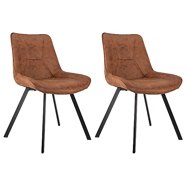 Yemaster Esszimmerstuhl 2er-Set Esszimmerstühle mit braunem günstig online kaufen