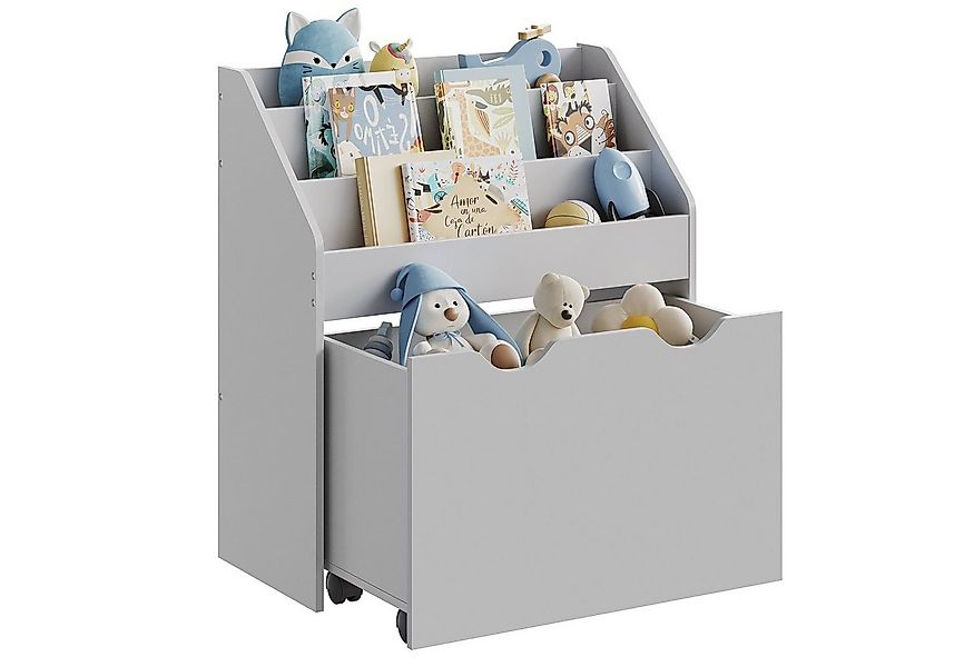 SONGMICS Spielzeugtruhe Bücherregal für Kinder, Kinderregal, Spielzeugregal günstig online kaufen