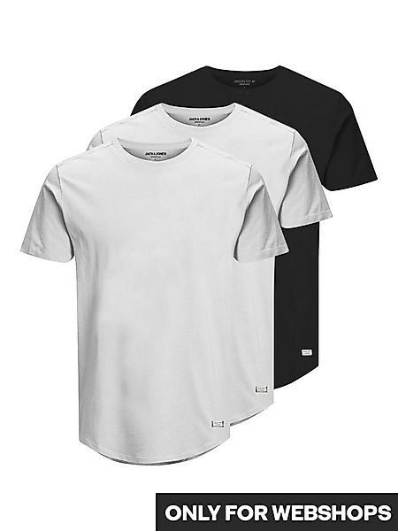 Jack & Jones Rundhalsshirt JJENOA TEE SS CREW NECK 3PK MP NOOS (Packung, 3- günstig online kaufen