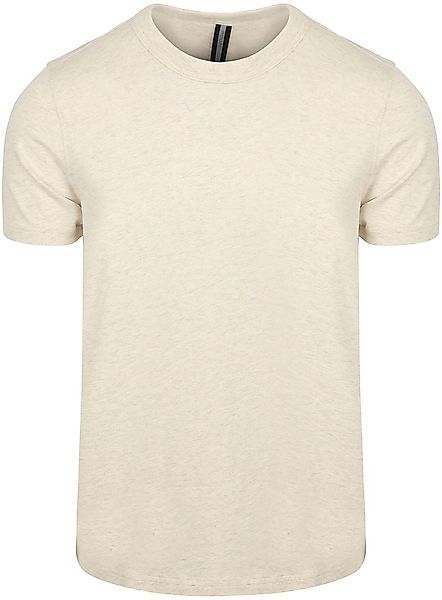 Profuomo T-Shirt Ecru Melange - Größe M günstig online kaufen