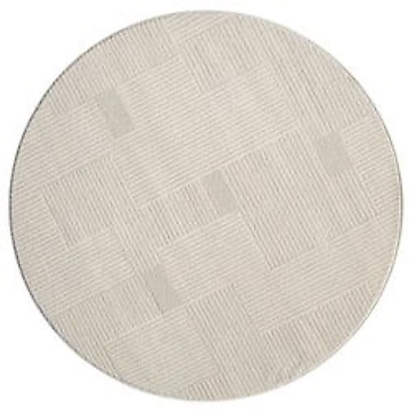 payé Teppich Esso 17 Hochflor Rund 200x200 cm Beige günstig online kaufen