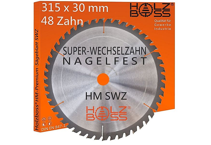 Holzboss® Sägeblatt Holzboss ® HM-Sägeblatt 315 x 30 mmØ SWZ 48 x Super-Wec günstig online kaufen
