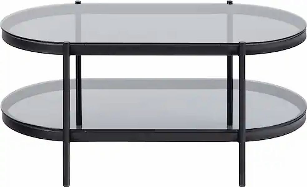 ACTONA GROUP Couchtisch 1 Stk. tlg. tischplatte aus gehärtetem Rauchglas.Ov günstig online kaufen