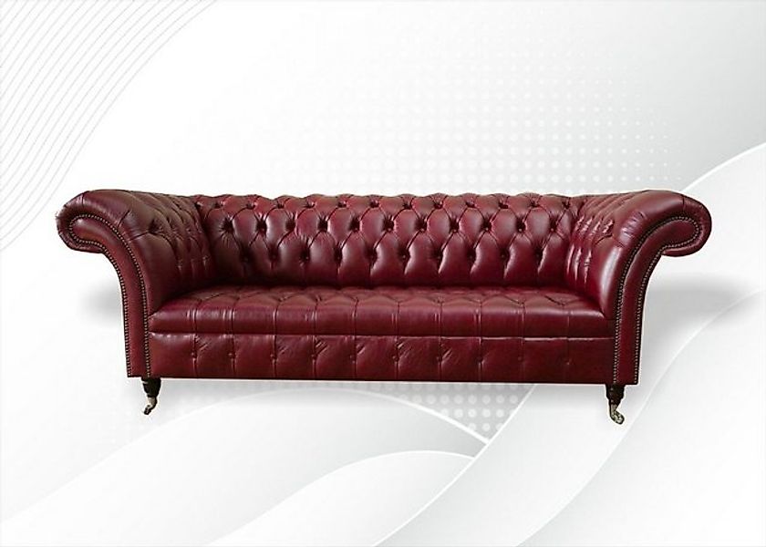 JVmoebel 3-Sitzer Chesterfield 3-Sitzer Sofa hochwertig Handarbeit massiv H günstig online kaufen