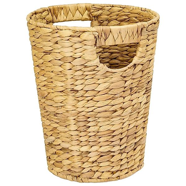 HMF 37250 Papierkorb Büro Aufbewahrungskorb Geflochten Wasserhyazinthe Rund günstig online kaufen