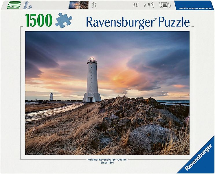 Ravensburger Puzzle Magische Stimmung über dem Leuchtturm von Akranes, Isla günstig online kaufen