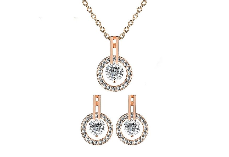 Taffstyle Ohrring und Ketten Set Damen Schmuckset Halskette Ohrringe Set Ro günstig online kaufen