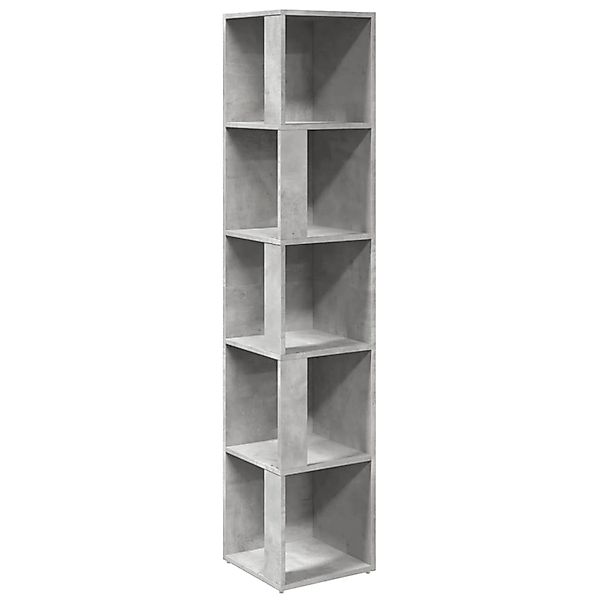 vidaXL Eckregal Betongrau 33x33x164,5 cm Holzwerkstoff günstig online kaufen