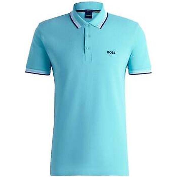 BOSS  Poloshirt Paddy Piqué Polo Shirt Open Blue günstig online kaufen