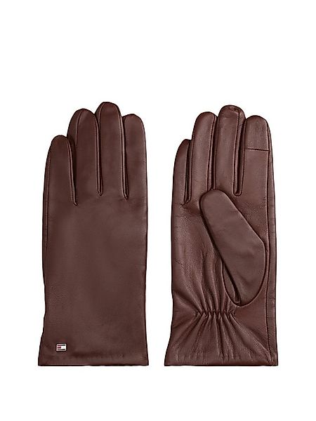 Tommy Hilfiger Lederhandschuhe ESSENTIAL FLAG LEATHER GLOVES mit Tommy Hilf günstig online kaufen