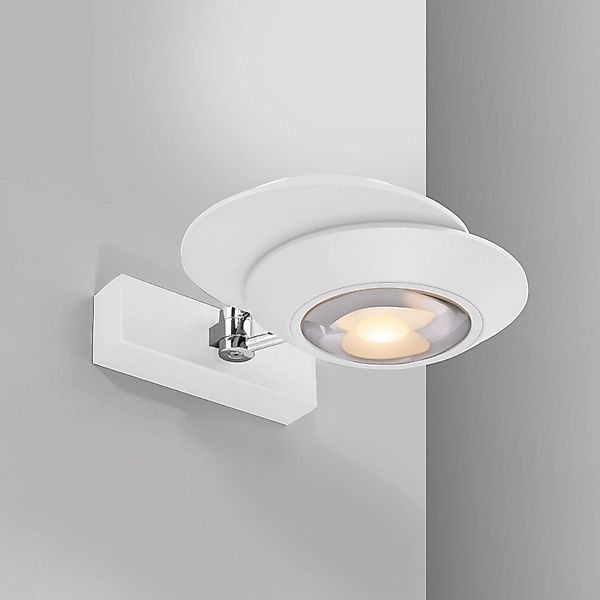 PURE LED-Wandlampe Oculis, weiß, 30 cm, Eisen/Glas, 2-flg. günstig online kaufen