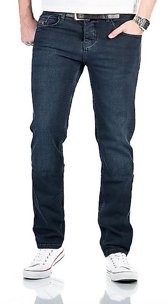 Alessandro Salvarini Straight-Jeans ASArcilio mit Knopfleiste günstig online kaufen