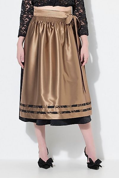 Ulla Popken Jerseyrock Wende-Dirndlschürze gesmokt Zierbänder günstig online kaufen