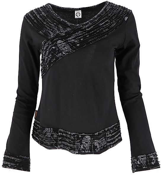 Guru-Shop Longsleeve Langarmshirt Boho-chic, Hare Krishna günstig online kaufen