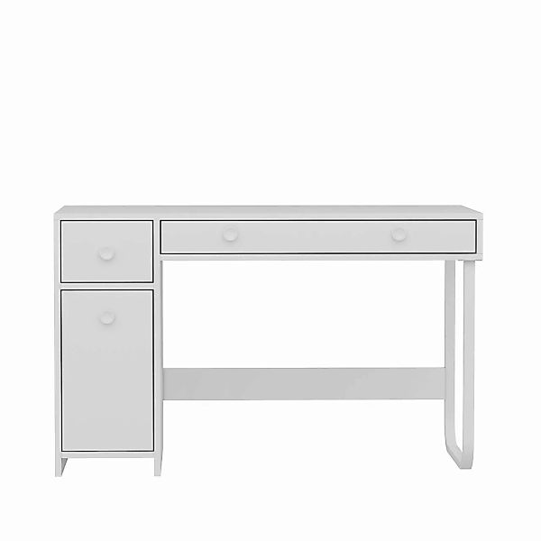 Schreibtisch Asil mit Metallfüße Weiß 9741 günstig online kaufen