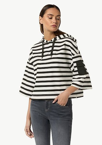 comma casual identity Kurzarmshirt Kapuzen-Sweatshirt im günstig online kaufen