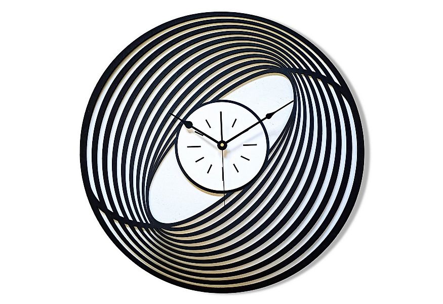 ORNAMENTI Wanduhr Grosse, moderne, geometrisch, holz, hingucker Wanduhr, we günstig online kaufen