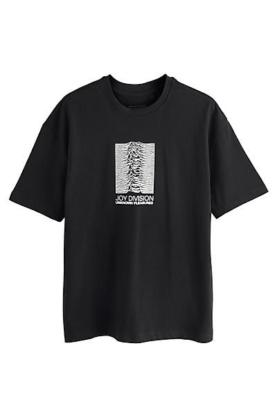 Next T-Shirt Langshirt 100 % Baumwolle Bandgrafik günstig online kaufen