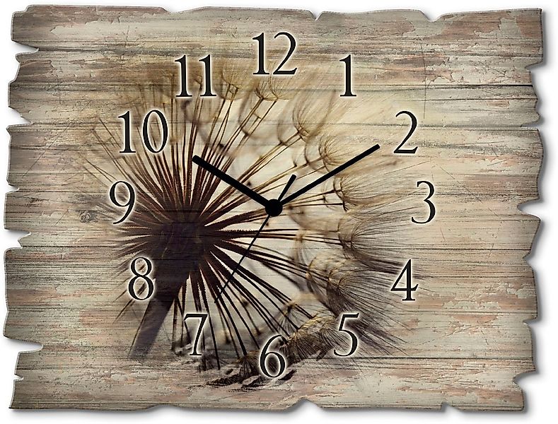 Artland Wanduhr Große Pusteblume (wahlweise mit Quarz- oder Funkuhrwerk, la günstig online kaufen