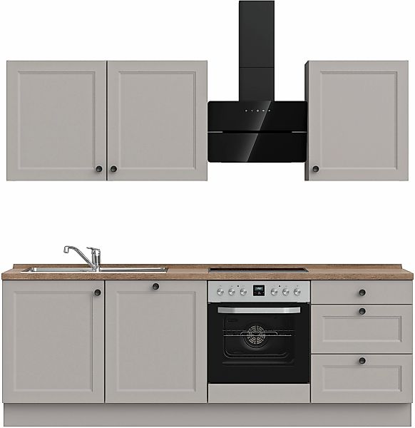 nobilia Küchenzeile ""Cascada II"", vormontiert, Breite 240 cm, Ausrichtung günstig online kaufen