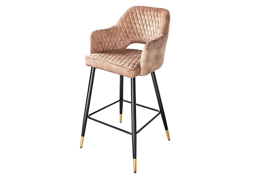 riess-ambiente Barhocker PARIS greige / schwarz-gold (Einzelartikel, 1 St), günstig online kaufen