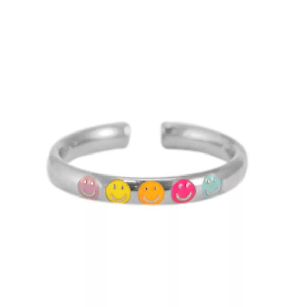 Größenverstellbarer Smiley Ring Ø17mm Von Elektropulli günstig online kaufen