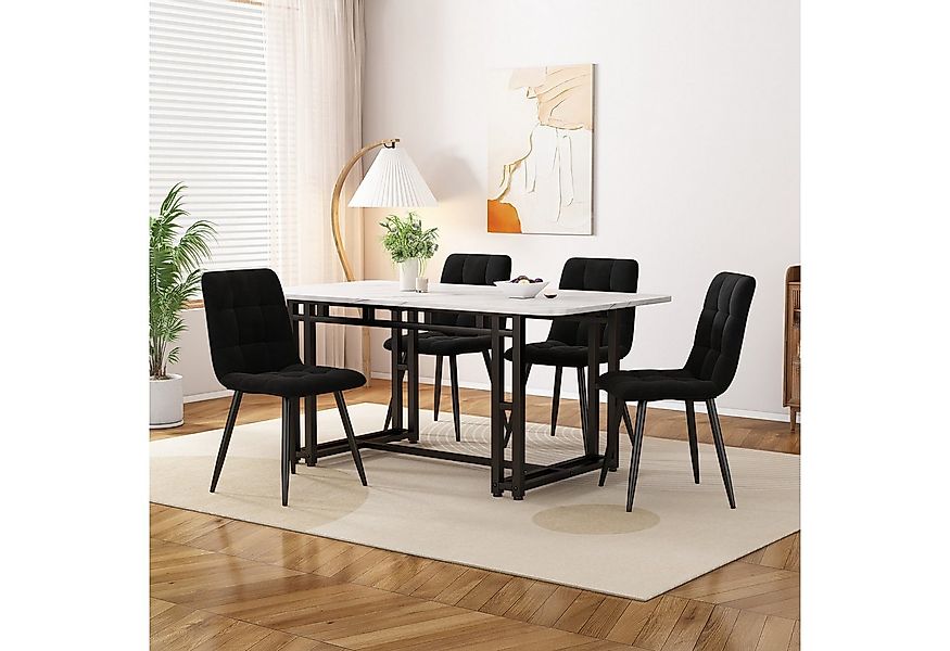 Flieks Essgruppe, (Set, 5-tlg), Esstisch mit 4 Stühlen Set Esszimmer Sitzgr günstig online kaufen
