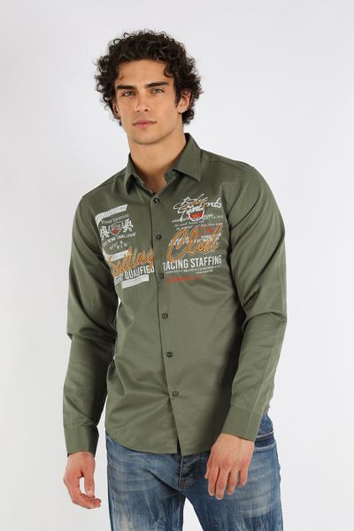 Megaman Jeans Langarmhemd Herren Langarmhemd Elegant günstig online kaufen
