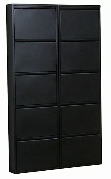 ebuy24 Schuhschrank Pisa Schuhschrank mit 10 Klappen/ Türen in Metall günstig online kaufen