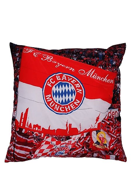 FC Bayern München Kopfkissen FC Bayern München I Kissen Fankurve 40x40 cm I günstig online kaufen