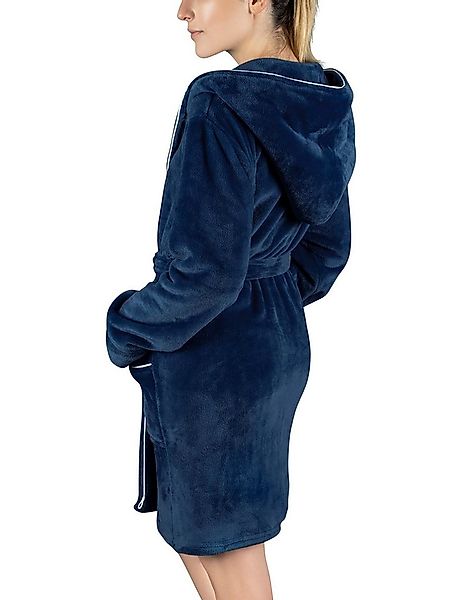 Gräfenstayn Damenbademantel Bademantel Damen flauschig Kapuze Kuschelfleece günstig online kaufen
