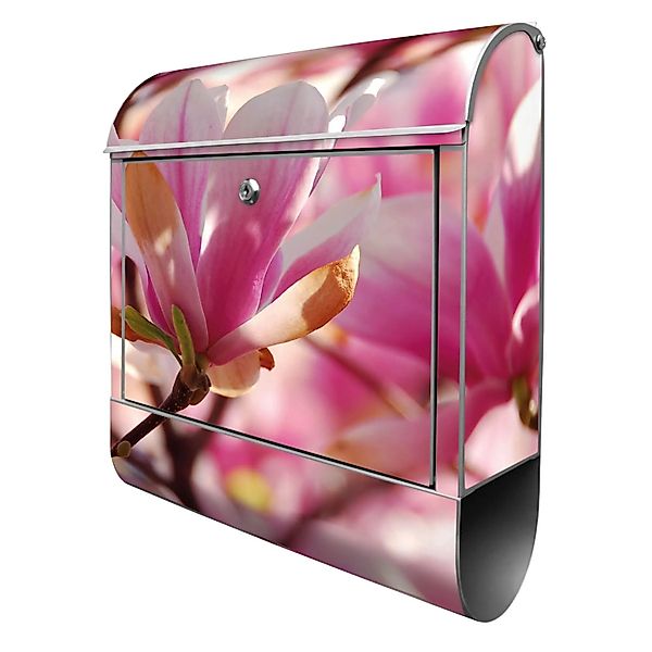 Banjado Design Briefkasten Silber Pulverbeschichtet 39x47x14cm 2 Schlüssel günstig online kaufen