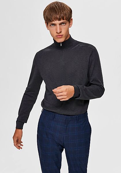 SELECTED Troyer "SLHBERG HALF ZIP CARDIGAN NOOS" Baumwolle, regular fit günstig online kaufen